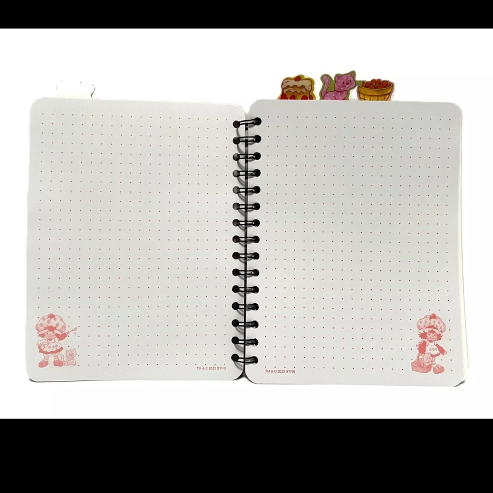 NEW Strawberry Shortcake & Custard Tab Journal Notebook 7in (W) x 9.in - Picture 3 of 8